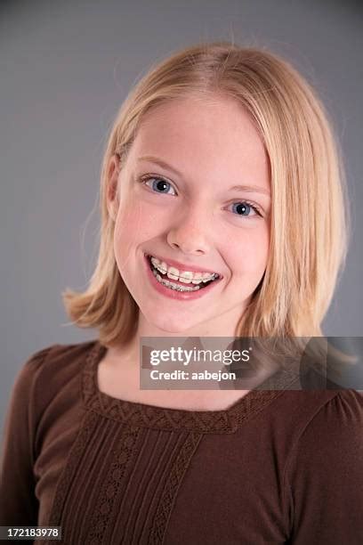 blonde girl with braces|Happy Blonde Girl With Braces stock videos and footage